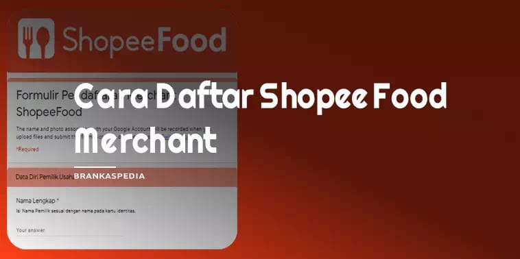 cara daftar shopee food merchant