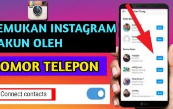 cara mencari orang di instagram dengan nomor hp